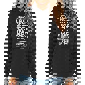 Yoder Name Gift Warning I Have A Crazy Yoder Women Hoodie | Seseable UK