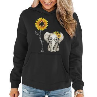 You Are My Sunshine Hippie Sunflower Elephant Gift Friend Women Hoodie - Seseable