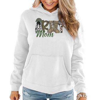 Army Mom Western Army Boots Cowhide Mom Gift Veterans Day Women Hoodie - Seseable