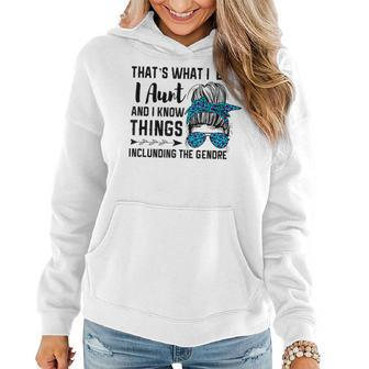 Aunts Expertise Funny Gender Reveal For Aunts Women Hoodie | Mazezy