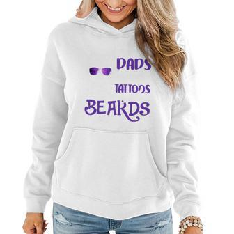 Awesome Dads Have Tattoos And Beards V2 Women Hoodie - Monsterry DE