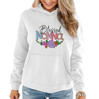 Blessed Nonna Graphic First Time Grandma Shirt Plus Size Shirts For Girl Mom Son Women Hoodie - Monsterry