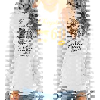 Chapter 60 Fabulous Since 1963 60Th Birthday Messy Bun Women Hoodie - Seseable