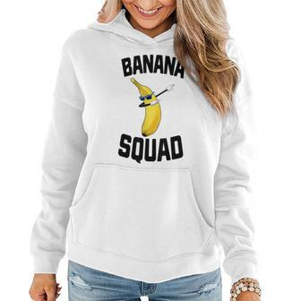 Dabbing Banana Squad Funny Yellow Riped Fruit Women Hoodie | Mazezy