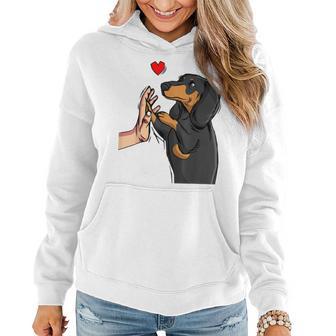 Dachshund Love Weiner Dog Mom Funny Girls Gift Women Hoodie - Thegiftio UK