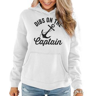 Dibs On The Captain Funny Captain Wife Women Hoodie | Mazezy