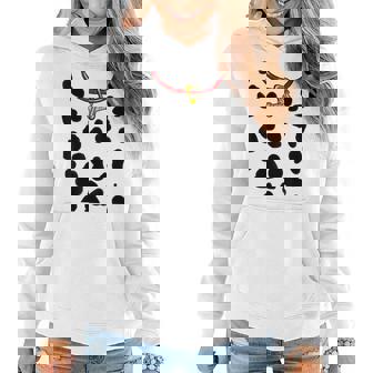 Dog Dalmatian Costume Halloween Funny For Men Women Women Hoodie Graphic Print Hooded Sweatshirt - Thegiftio