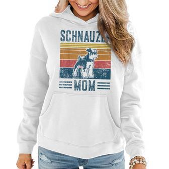 Dog Schnauzer Mom - Vintage Schnauzer Mom Women Hoodie - Seseable