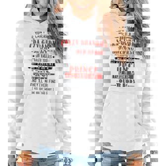 Funny I Have A Crazy Grandma Grumpy Old Nurse Boy Grandson Women Hoodie | Mazezy