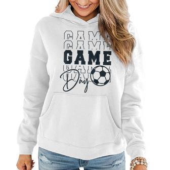 Game Day Soccer Mirror Soccer Mom Soccer Vibes Cool Women Hoodie | Mazezy