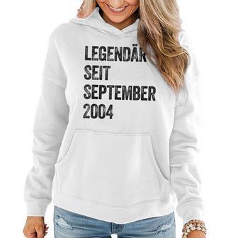 Geburtstag Legendär Seit September 2004 Jahrgang Vintage Frauen Hoodie - Seseable