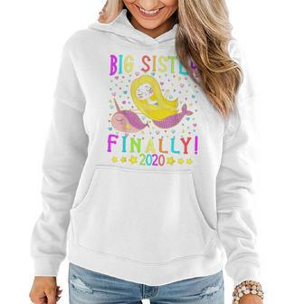 Gifts For Girls Mermaid Big Sister Finally 2020 Women Hoodie | Mazezy