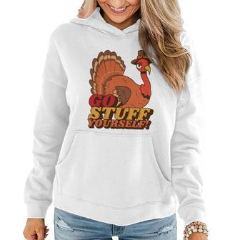 Go Stuff Yourself Funny Thanksgiving Women Hoodie - Monsterry CA