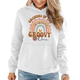 Grandma Of Groovy One Matching Family 1St Birthday Party Women Hoodie | Mazezy