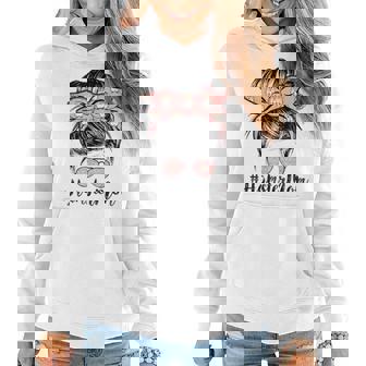 Hamster Mom Life Messy Bun Hair Mothers Day Hamster Mom Women Hoodie - Thegiftio