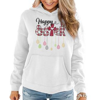 Happy Easter Day Christian Religious Jesus Cute Bunny Egg Women Hoodie - Seseable