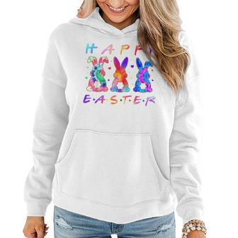 Happy Easter For Women White Easter Bunny Family Matching Women Hoodie | Mazezy