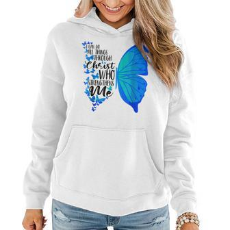 I Can Do All Things Through Christ Who Strengthens V2 Women Hoodie - Seseable