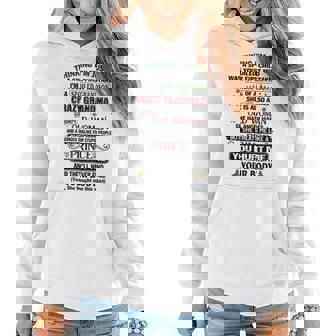 Im A Spoiled Grandson Of Crazy Grandma Grumpy Old Woman Women Hoodie | Mazezy