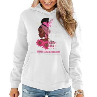 Im The Storm Black Women Breast Cancer Survivor Pink Ribbon Women Hoodie - Seseable