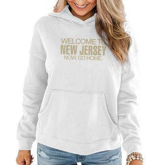 Jack Antonoff Welcome To New Jersey Now Go Home Women Hoodie Graphic Print Hooded Sweatshirt - Thegiftio UK