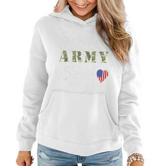 Kids Army Sister Gift Proud Army Sister Of A Soldier Brother Gift Women Hoodie | Mazezy