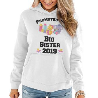 Kids Big Sister Pregnancy Announcement Women Hoodie | Mazezy