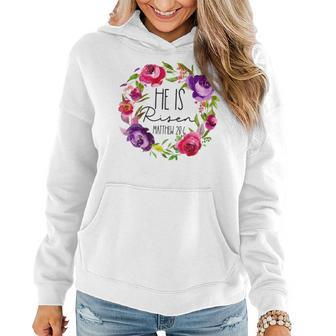 Kids He Is Risen Baby Outfit Girls Easter For Toddler Girl Floral Women Hoodie | Mazezy