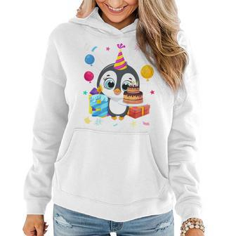 Kinder Pinguin-Party 9. Geburtstag Hoodie, Pinguin Mottoparty Outfit - Seseable