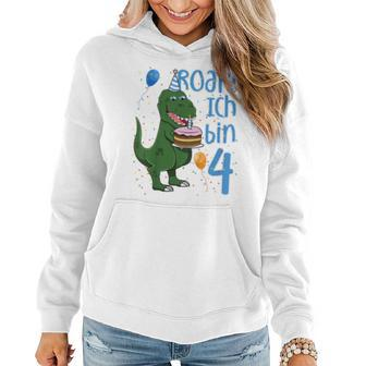 Kinder T-Rex 4. Geburtstag Hoodie, Lustiges Dino 4 Jahre Motiv - Seseable
