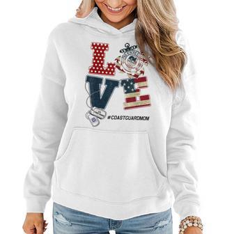 Love Coast Guard Mom Coast Guard Graduation Coast Guard Women Hoodie - Seseable