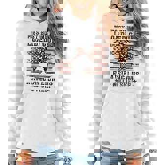 Messy Buns & Loaded Guns Raising Lions Usa Pro Gun Mom Women Hoodie | Mazezy