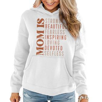 Moms Strong Beautiful Blessed Mama Happy Mothers Day Women Hoodie | Mazezy
