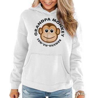 Monkey T Grandpa Monkey Banana Matching Family Women Hoodie | Mazezy