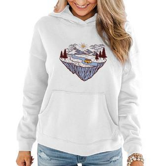 Mountain And Car Women Hoodie - Monsterry UK