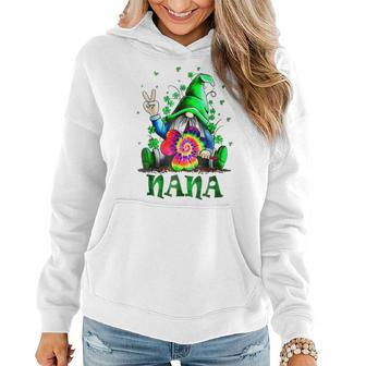 Nana Gnome St Patricks Day Matching Family Shamrock Women Hoodie - Seseable