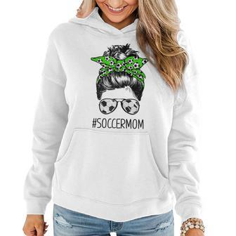 Ph Messy Bun Soccer Mom Mothers Day Soccer Players Gift For Womens Women Hoodie | Mazezy