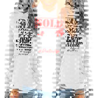 Sold Is My Favorite 4 Letter Word - Funny Realtor Agent Women Hoodie Graphic Print Hooded Sweatshirt - Thegiftio UK