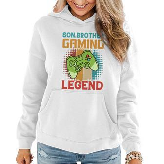 Son Brother Gaming Legend T Women Hoodie - Monsterry AU