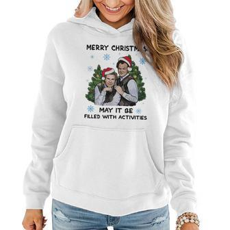 Step Brothers Merry Christmas May It Be Filled With Activities Shirt Women Hoodie Graphic Print Hooded Sweatshirt - Thegiftio UK