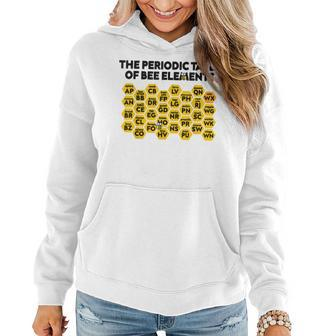 The Periodic Table Of Bee Elements Beekeeper Honeycomb Women Hoodie | Mazezy