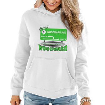 Woodward Ave Street Sign Women Hoodie - Monsterry CA