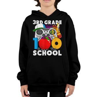 100 Days Of 3Rd Grade Gamer 100Th Day Of School Third Grader Youth Hoodie - Thegiftio UK