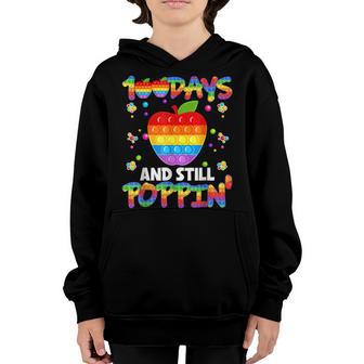 100 Days Of School And Still Poppin 100Th Day Pop It V5 Youth Hoodie - Thegiftio UK