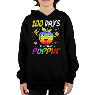 100 Days Of School And Still Poppin Fidget 100Th Day Pop It Youth Hoodie - Seseable