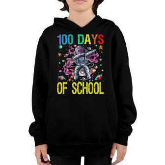 100 Days Of School Astronaut Outer Space V2 Youth Hoodie - Seseable