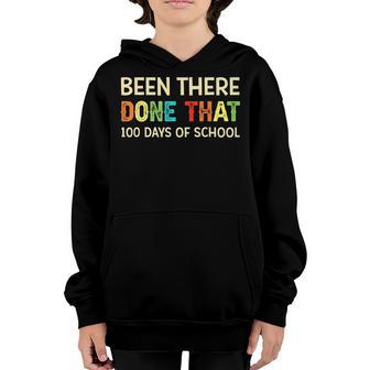 100 Days Of School Been There Happy Teachers 100Th Youth Hoodie - Thegiftio UK