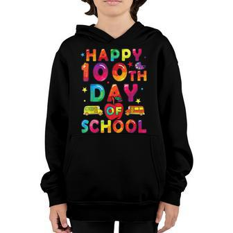 100 Days Of School Boys Girls Happy 100 Days Of School Youth Hoodie - Seseable