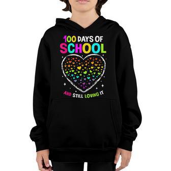 100 Days Of School Celebrate 100Th Day Of School Boys Girls Youth Hoodie - Thegiftio UK
