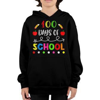 100 Days Of School Celebration Outfit For Adults Boys Girls Youth Hoodie - Thegiftio UK